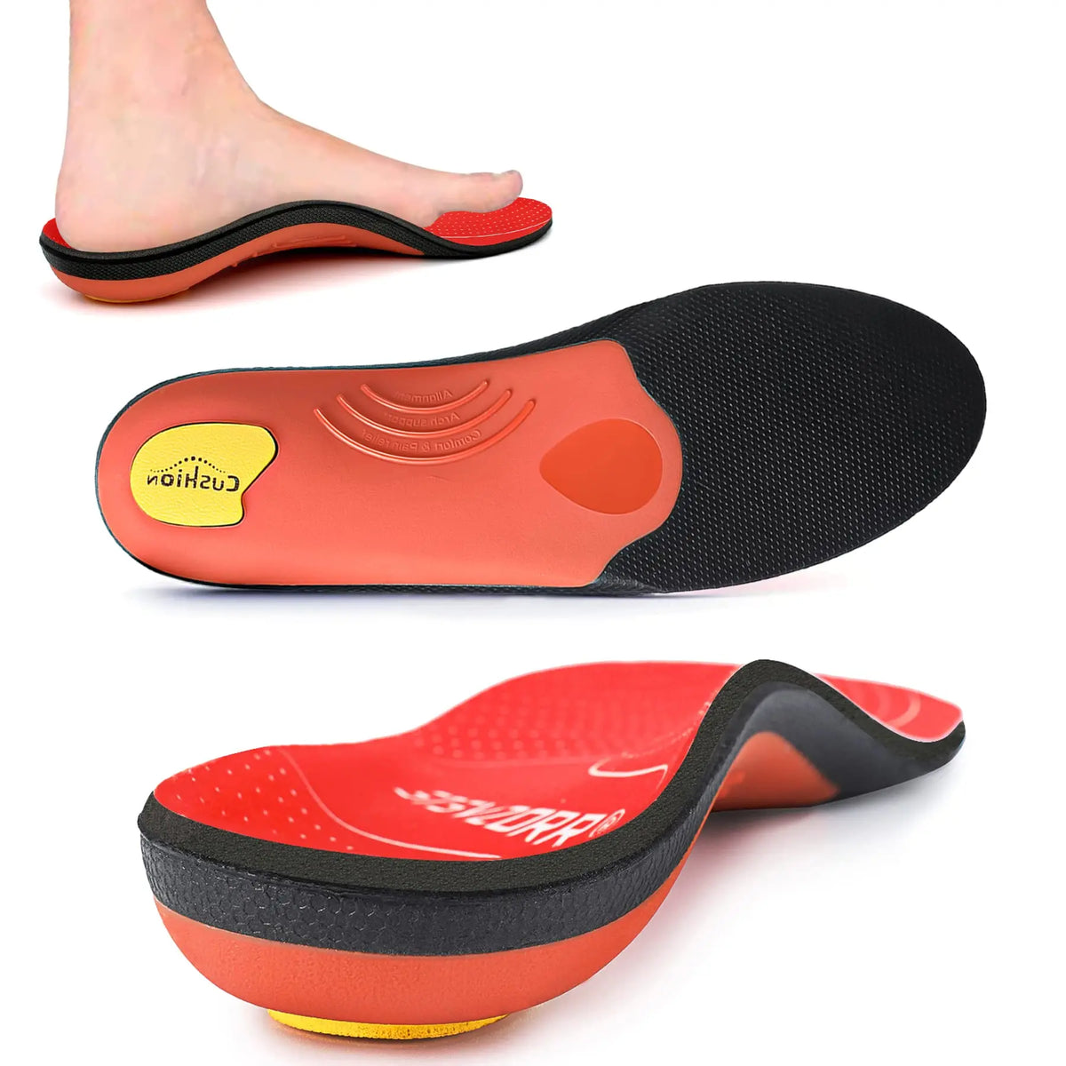 Semelles Orthopédiques SOLO ACTFIT - Confort Memoire De Forme Anti-Dérapantes Homme Femme