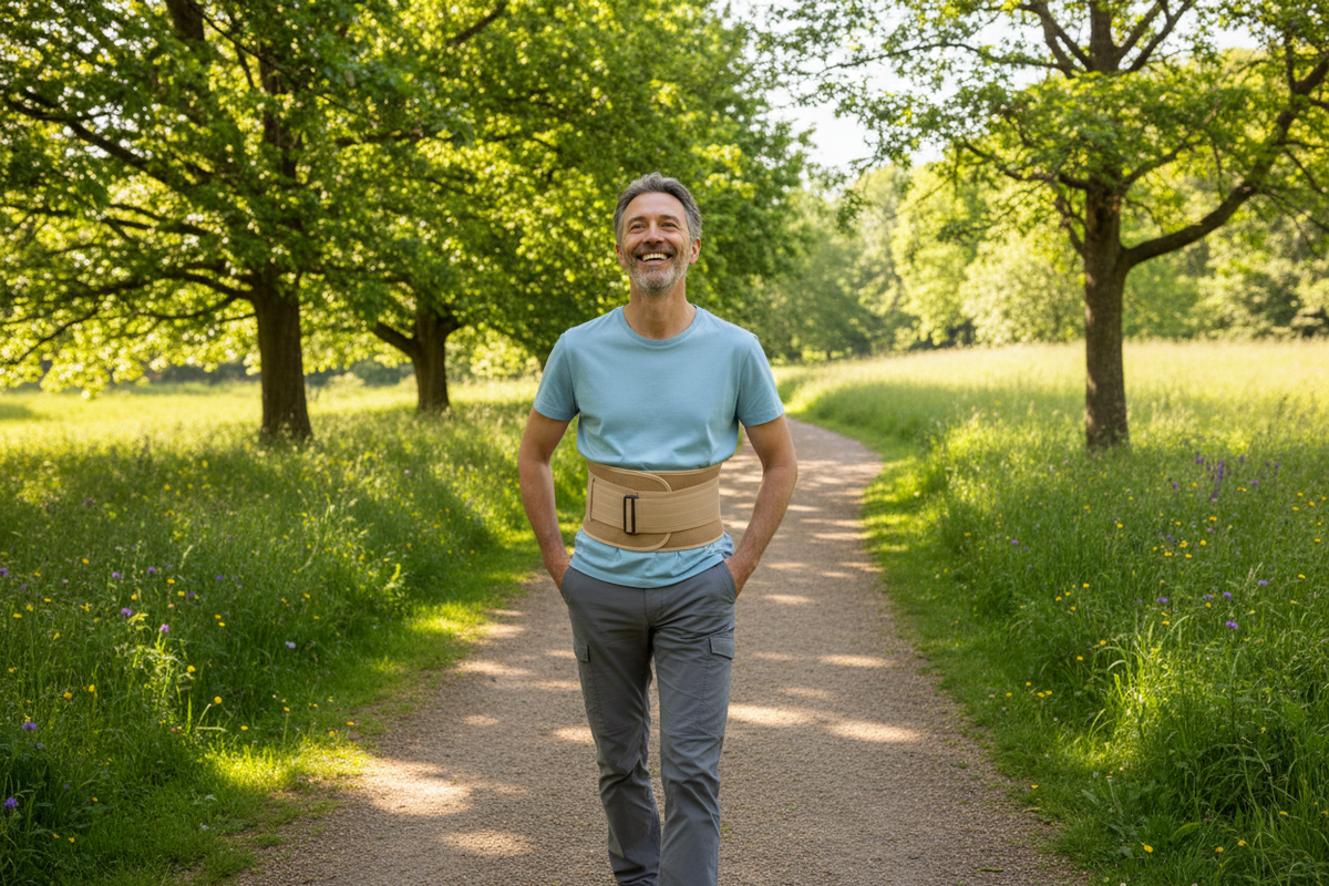 Marcher avec une ceinture lombaire