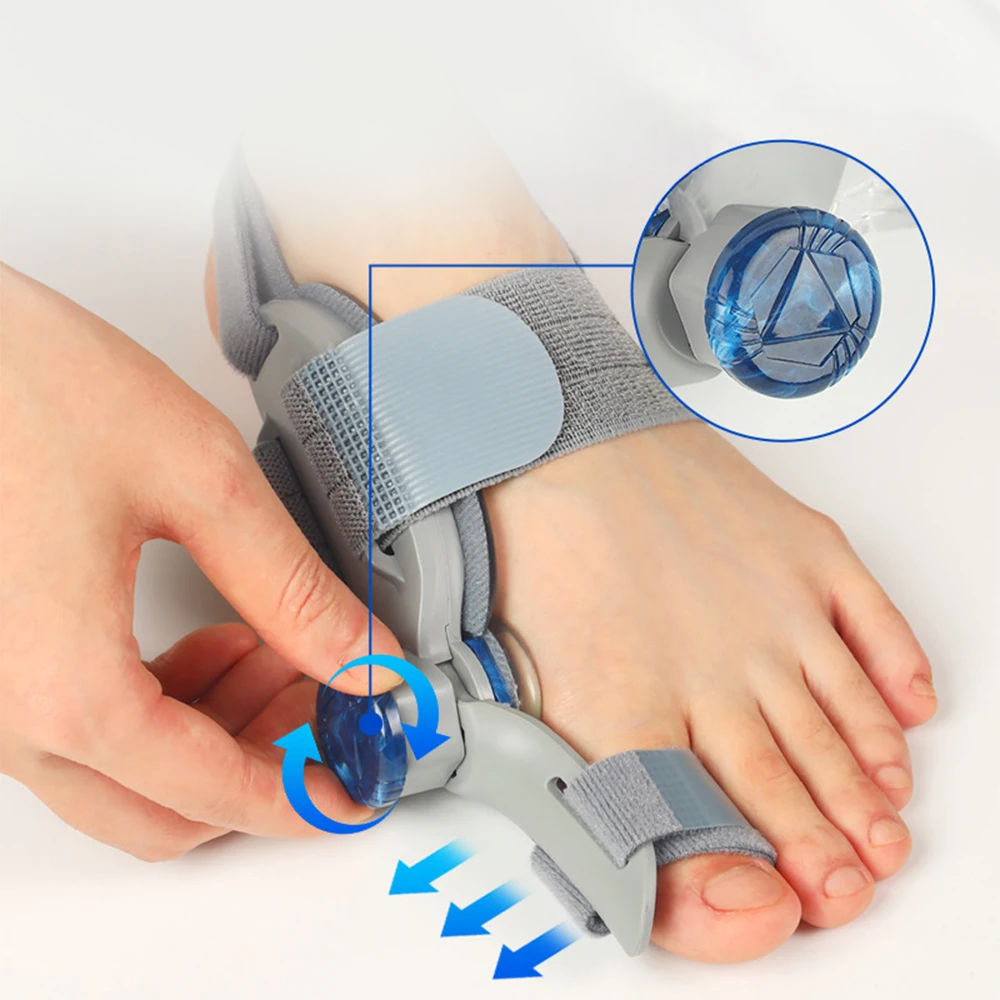 Attelle corrective hallux valgus avec molette de réglage