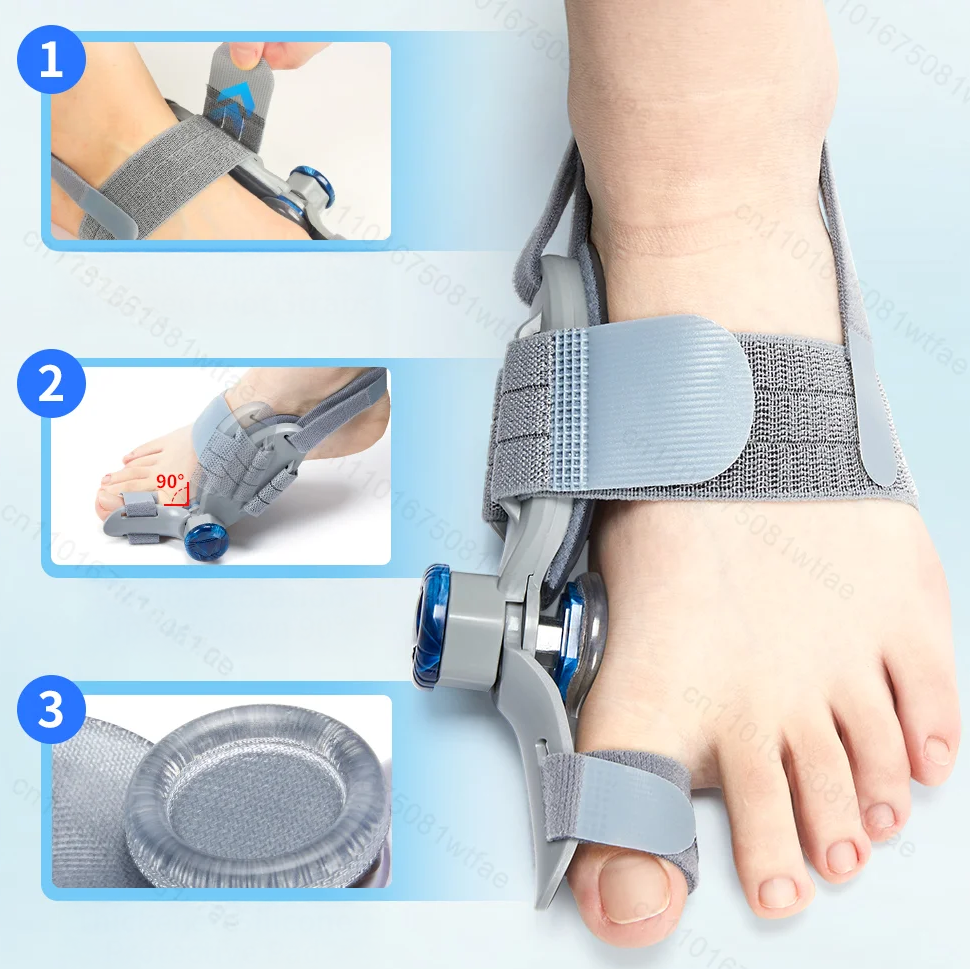 Attelle corrective hallux valgus avec molette de réglage