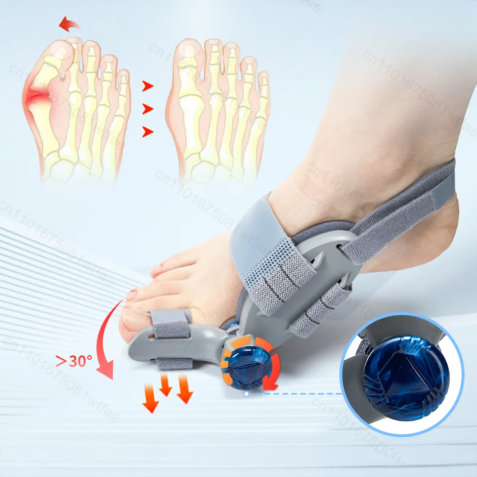 Attelle corrective hallux valgus avec molette de réglage