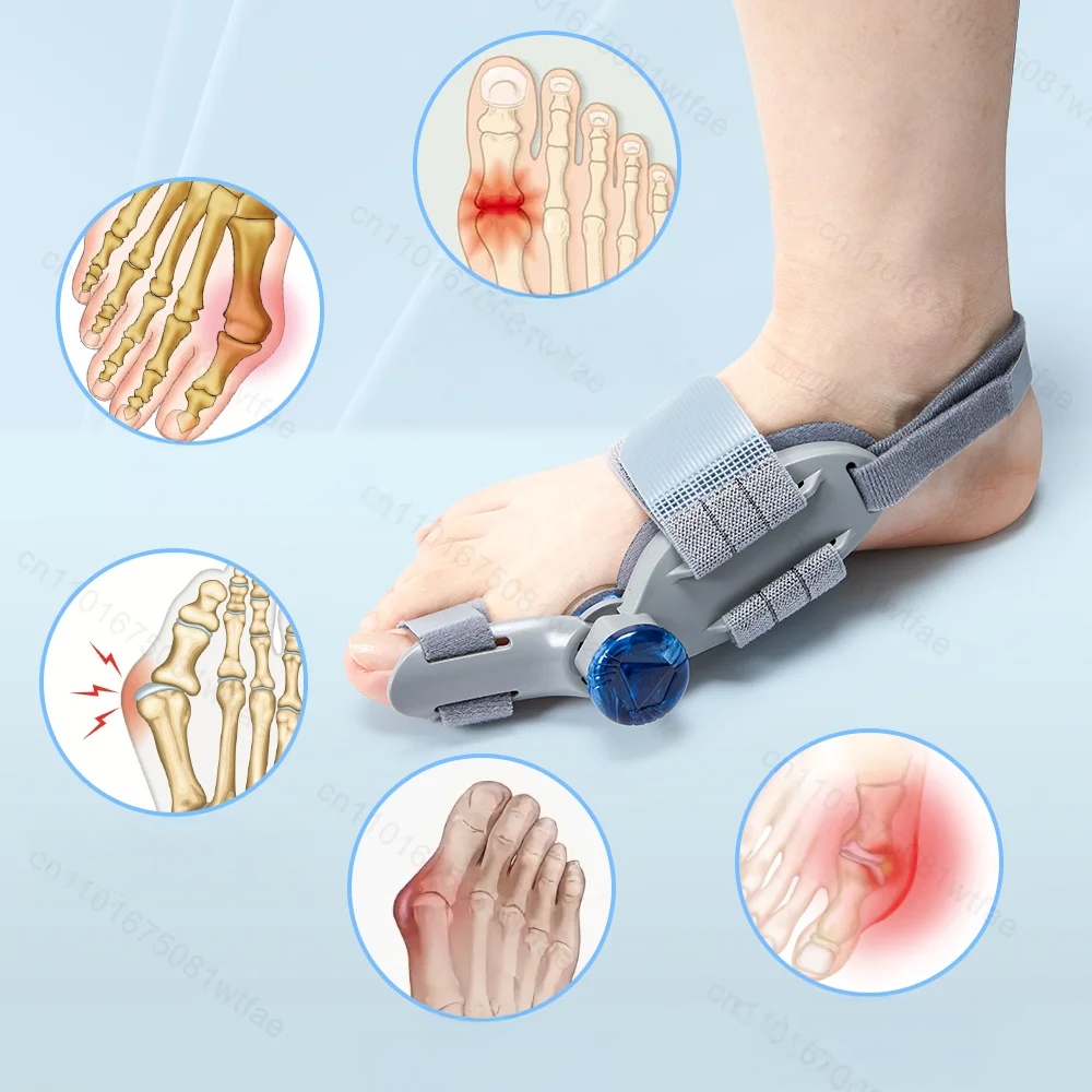 Attelle corrective hallux valgus avec molette de réglage