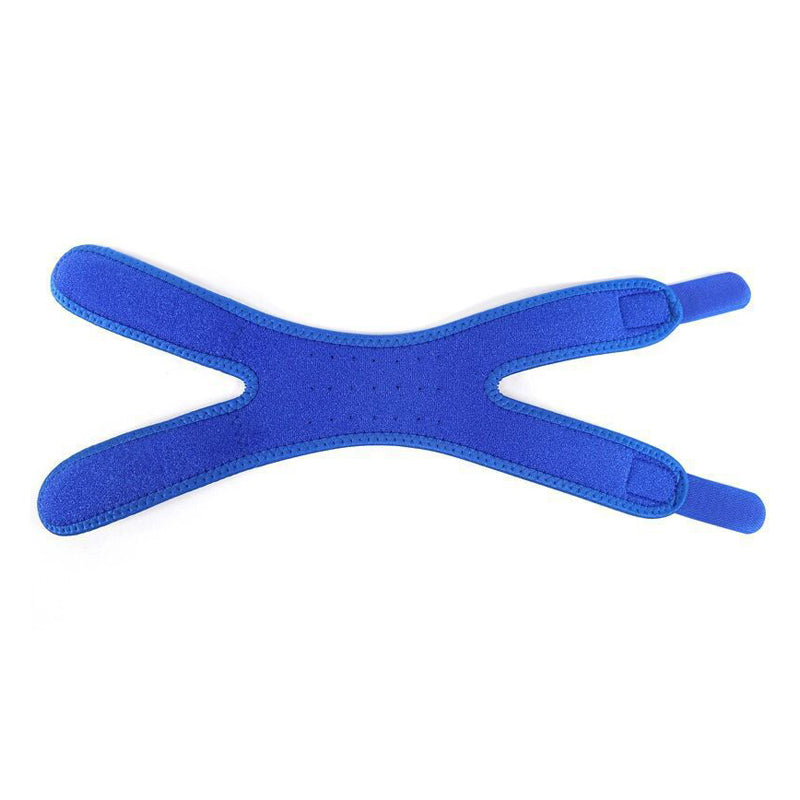 Attelle genou sport bleue élastique