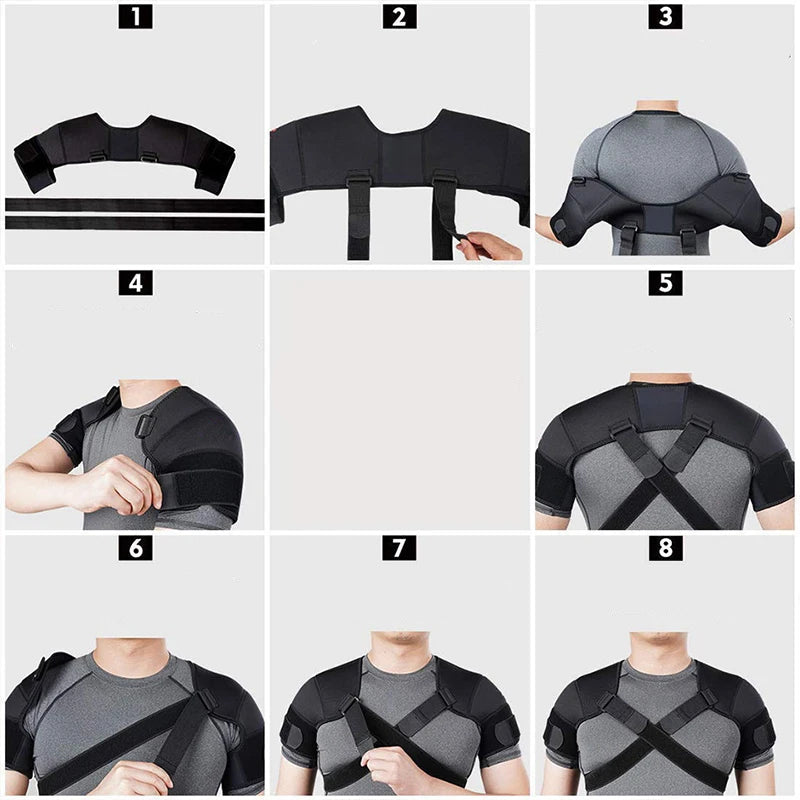 Attelle épaule double