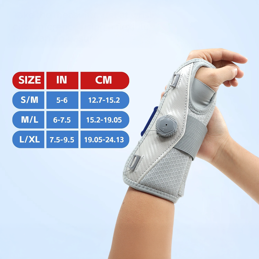 Attelle poignet canal carpien à réglage rapide