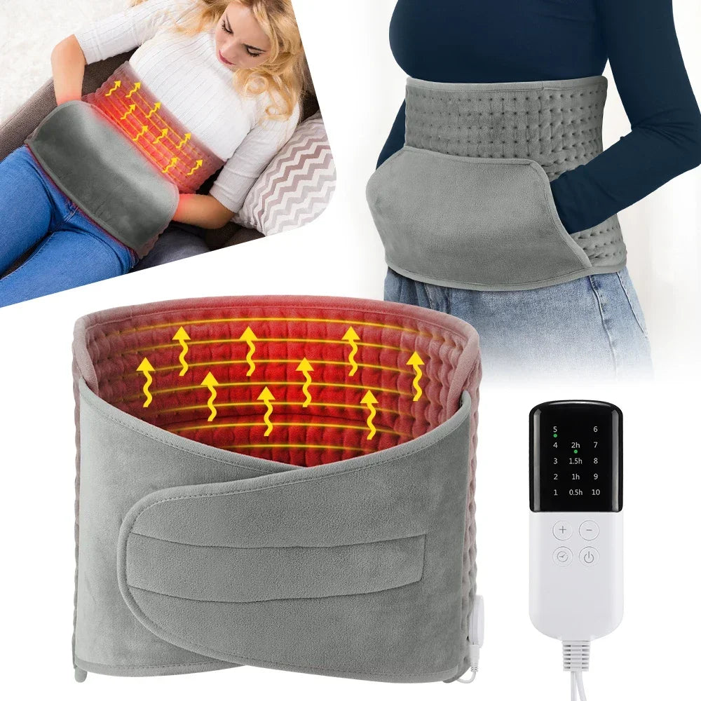 Ceinture lombaire chauffante électrique réglable avec contrôle digital