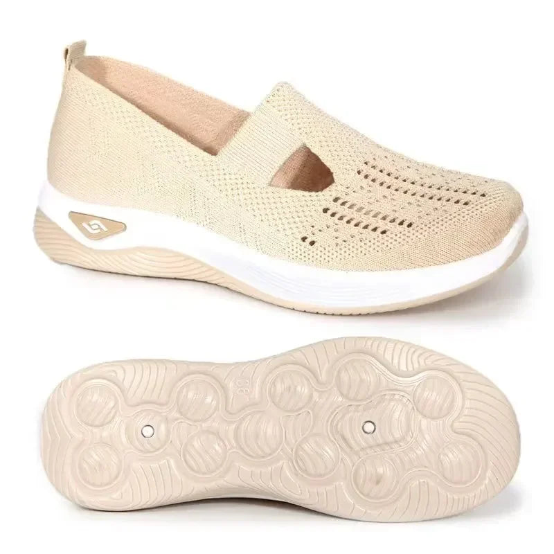 Chaussure orthopédique femme en maille légère et antidérapante