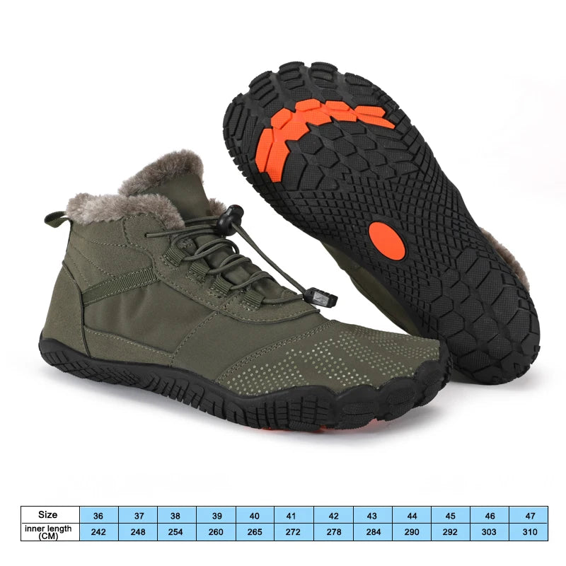 Chaussures barefoot montantes imperméables