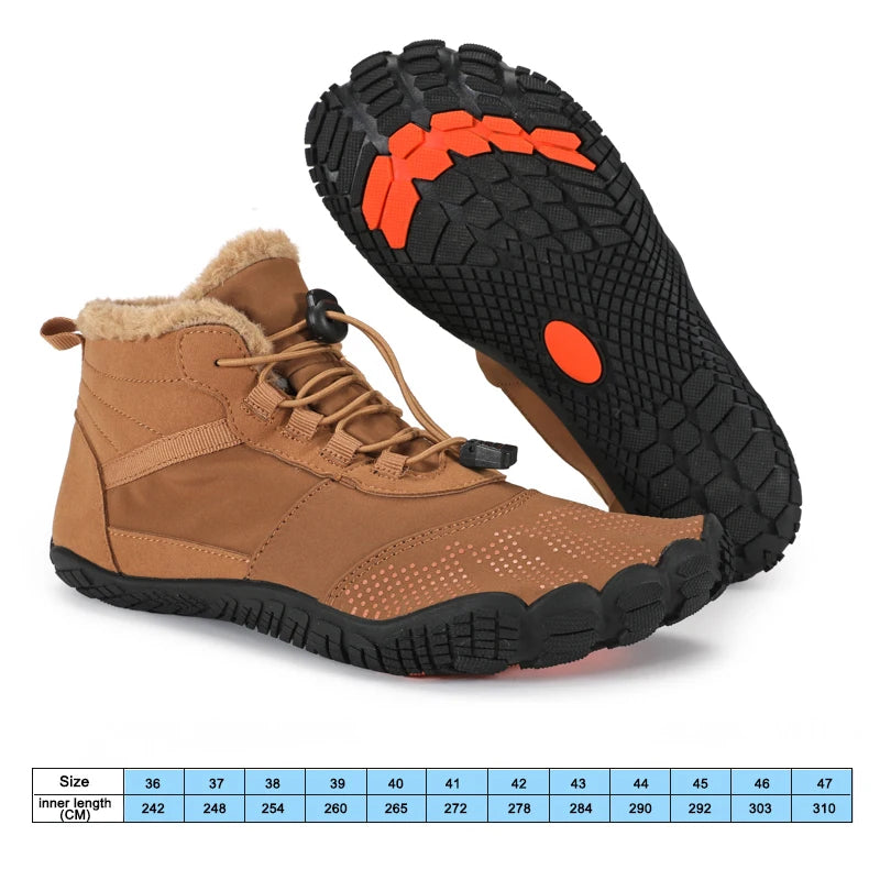 Chaussures barefoot montantes imperméables