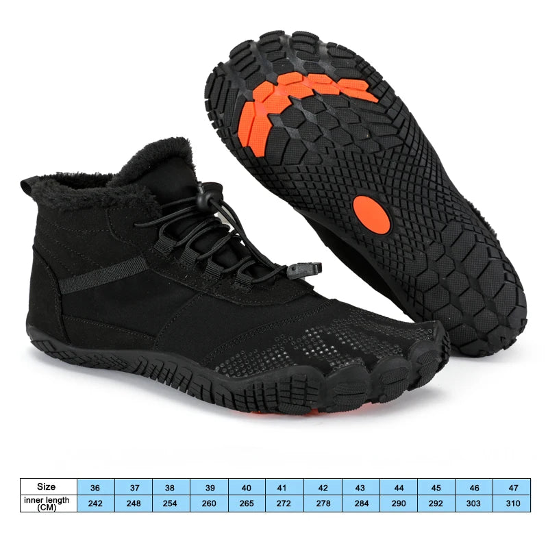 Chaussures barefoot montantes imperméables