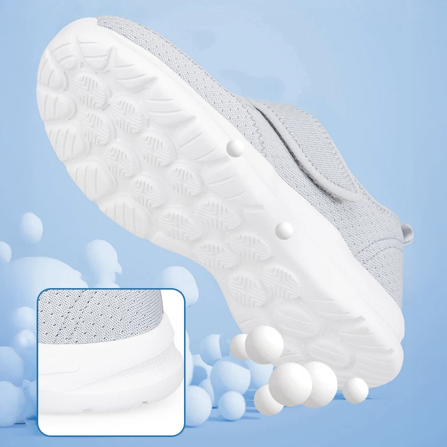 Chaussures orthopédiques unisexe à scratch pour pieds sensibles