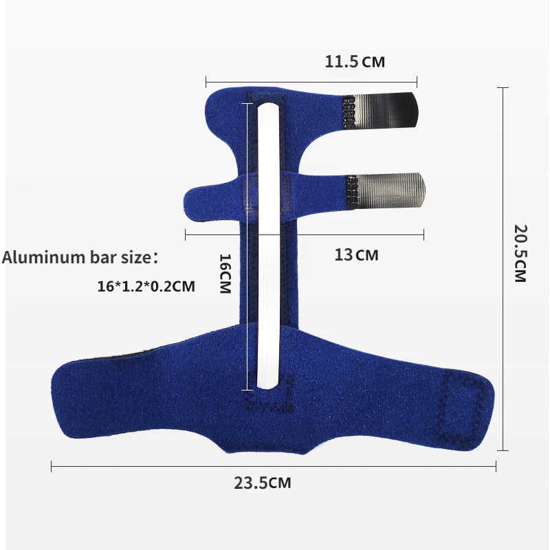 Découvrez notre Attelle Syndactylie, conçue spécifiquement pour le traitement et le soutien en cas de syndactylie ou d'autres conditions nécessitant la séparation des doigts de la main. Cette attelle est essentielle pour favoriser une guérison correcte et confortable, tout en permettant une mobilité adaptée et un alignement idéal des doigts.