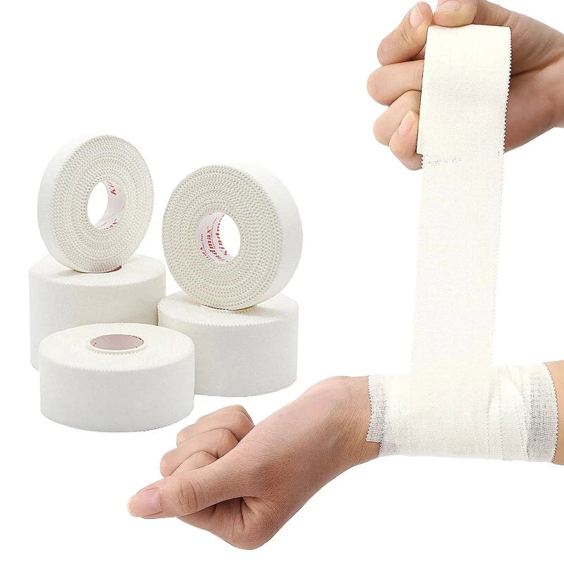Lot De 9 Bandes Élastiques Auto-Adhésives + 2 Clips Métal - Bandage Poignet, Genou, Cheville Réutilisable