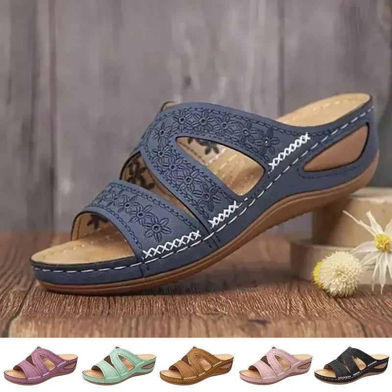 Sandales orthopédiques femme cuir
