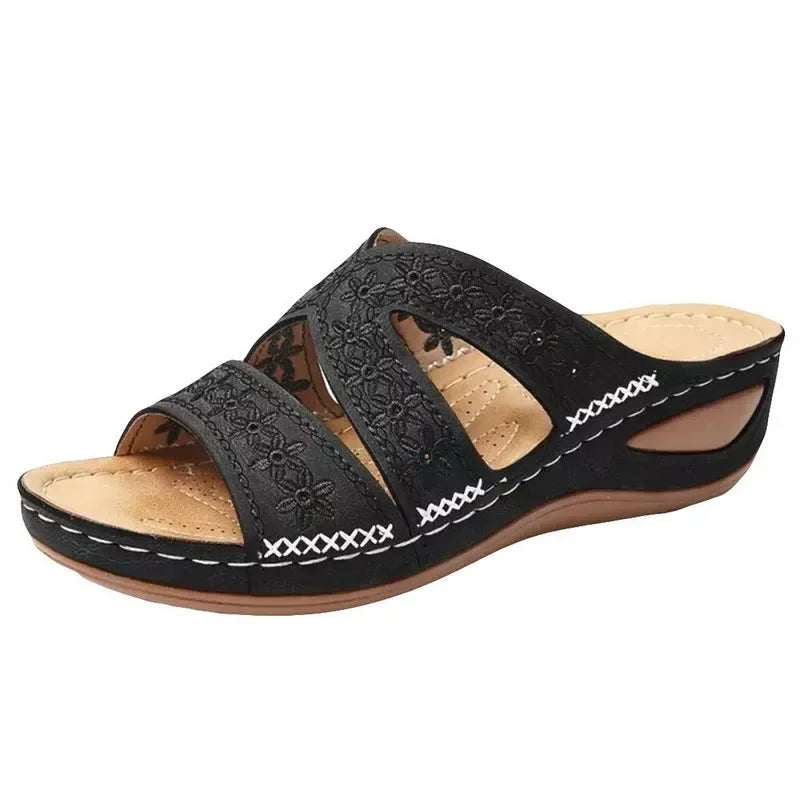 Sandales orthopédiques femme cuir