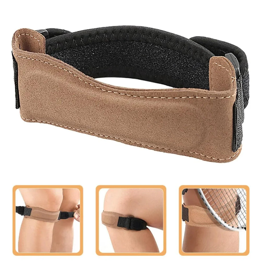 Soutien Rotulien Dous – Bande De Compression Ajustable, Silicone Antidérapant, Pour Sport Et Tendinite